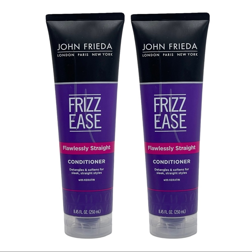 2 Pack John Frieda Frizz Ease Flawlessly Straight Shampoo 8.45 oz Keratin Smooth